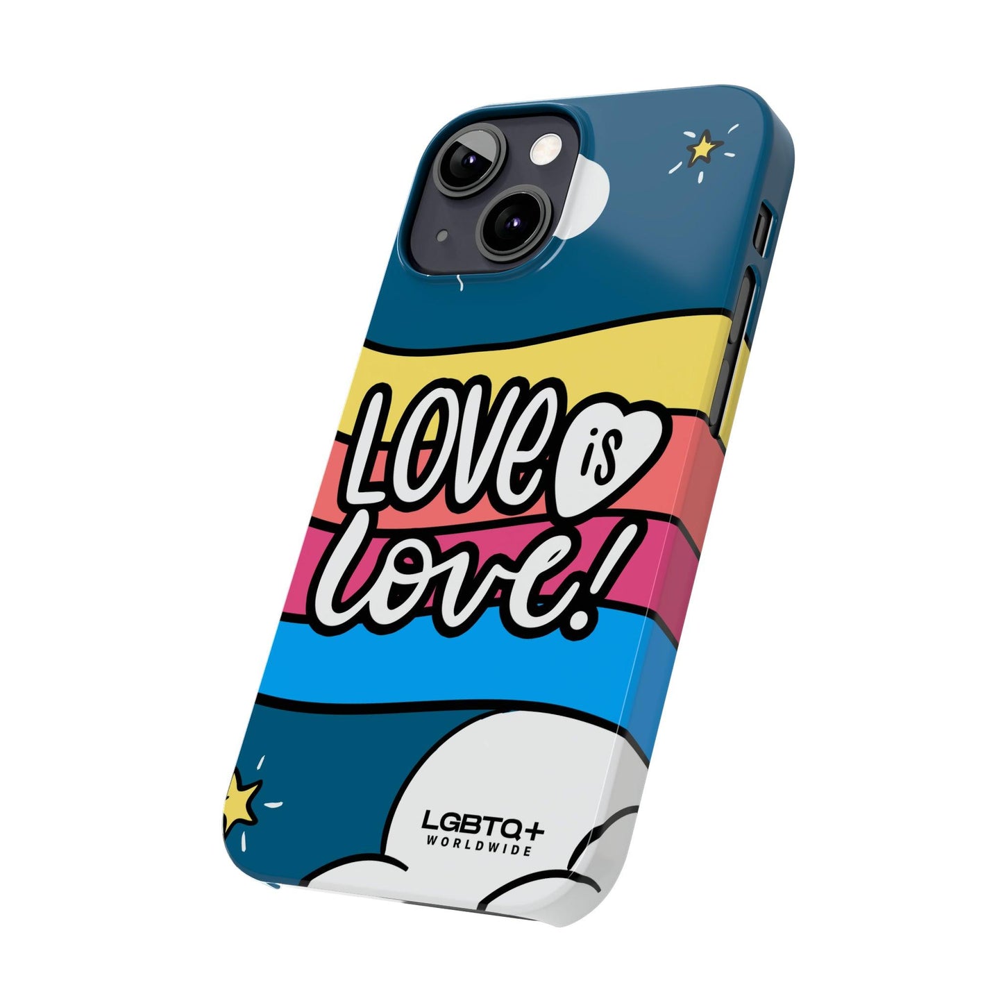 LGBTQWorldwide - ,,LIEBES WOLKE" Handyhülle Accessories, Back-to-School, card, Glossy, iPhone, iPhone Cases, Phone accessory, Phone Cases, Samsung Cases, Slim lgbtq Bekleidung Accessoires unisex Zubehör