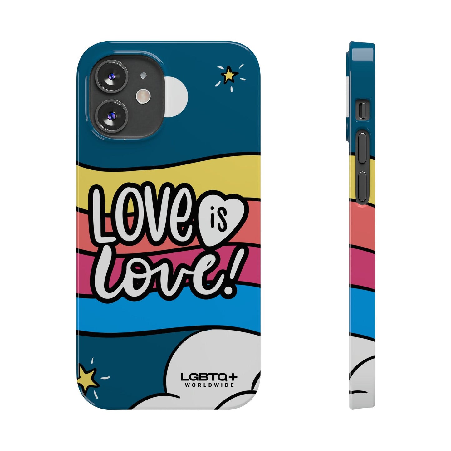 LGBTQWorldwide - ,,LIEBES WOLKE" Handyhülle Accessories, Back-to-School, card, Glossy, iPhone, iPhone Cases, Phone accessory, Phone Cases, Samsung Cases, Slim lgbtq Bekleidung Accessoires unisex Zubehör