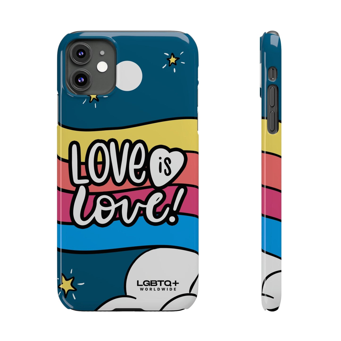 LGBTQWorldwide - ,,LIEBES WOLKE" Handyhülle Accessories, Back-to-School, card, Glossy, iPhone, iPhone Cases, Phone accessory, Phone Cases, Samsung Cases, Slim lgbtq Bekleidung Accessoires unisex Zubehör