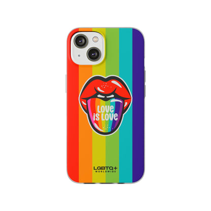 LGBTQWorldwide - ,,LIEBES ZUNGE" Flexible Handyhülle Accessories, Case, iPhone, iPhone Cases, Phone accessory, Phone Cases, Samsung Cases, silikon, Valentine's Day promotion lgbtq Bekleidung Accessoires unisex Zubehör