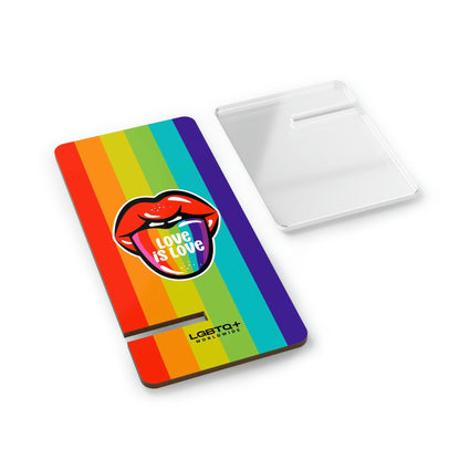 LGBTQWorldwide - ,,LIEBES ZUNGE" Handyhalter für Smartphones Accessories, all, Desk, Phone accessory, stand, tech, Tech Accessories lgbtq Bekleidung Accessoires unisex Zubehör