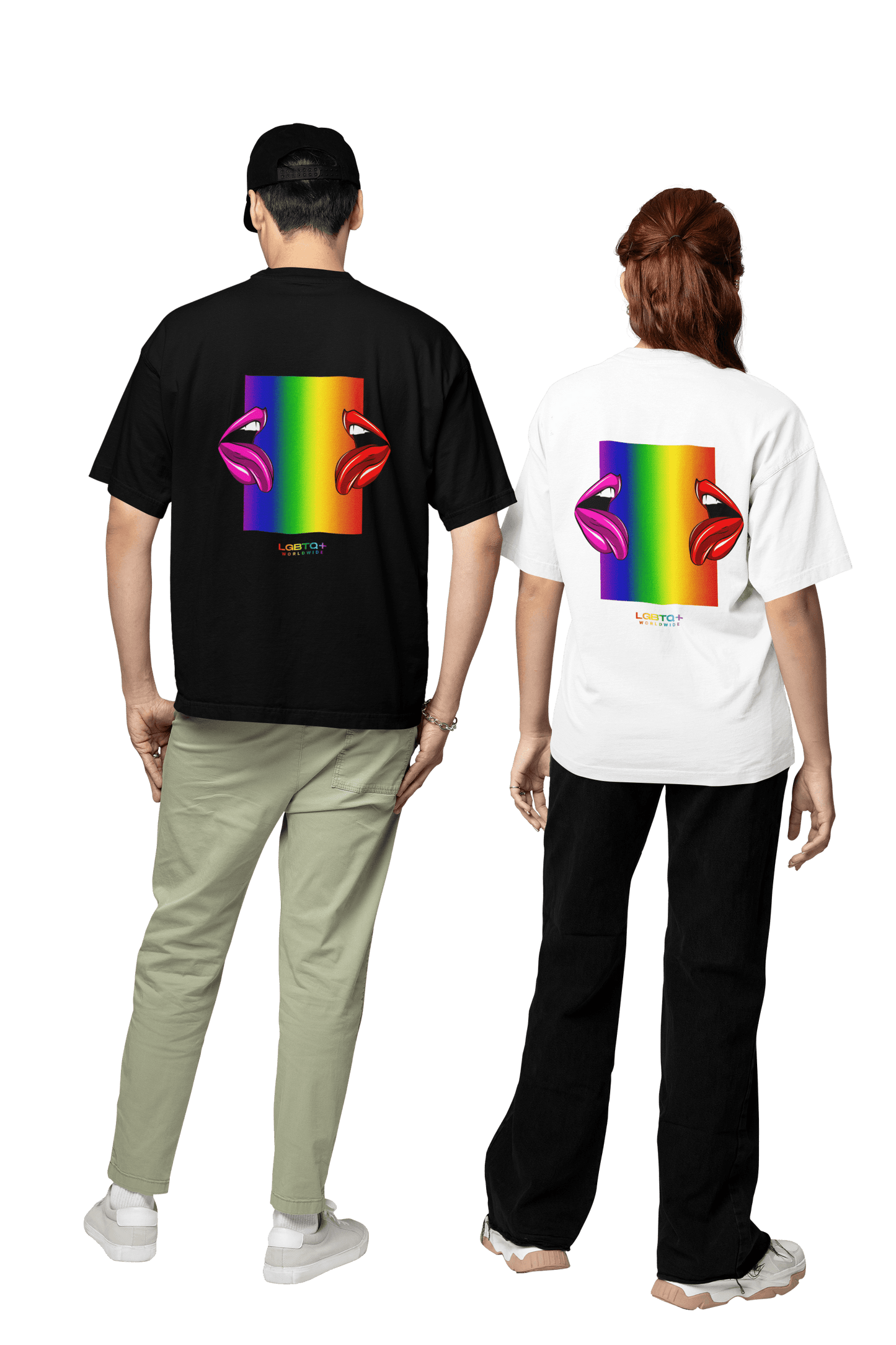 LGBTQWorldwide - ,,LIPPEN" Clothing, Cotton, Crew neck, DTG, Eco-friendly, Men's Clothing, Organic, Recycled, Regular fit, Sustainable, T-shirts, Unisex, Valentine's Day Picks, Vegan, Women's Clothing lgbtq Bekleidung Accessoires unisex Zubehör