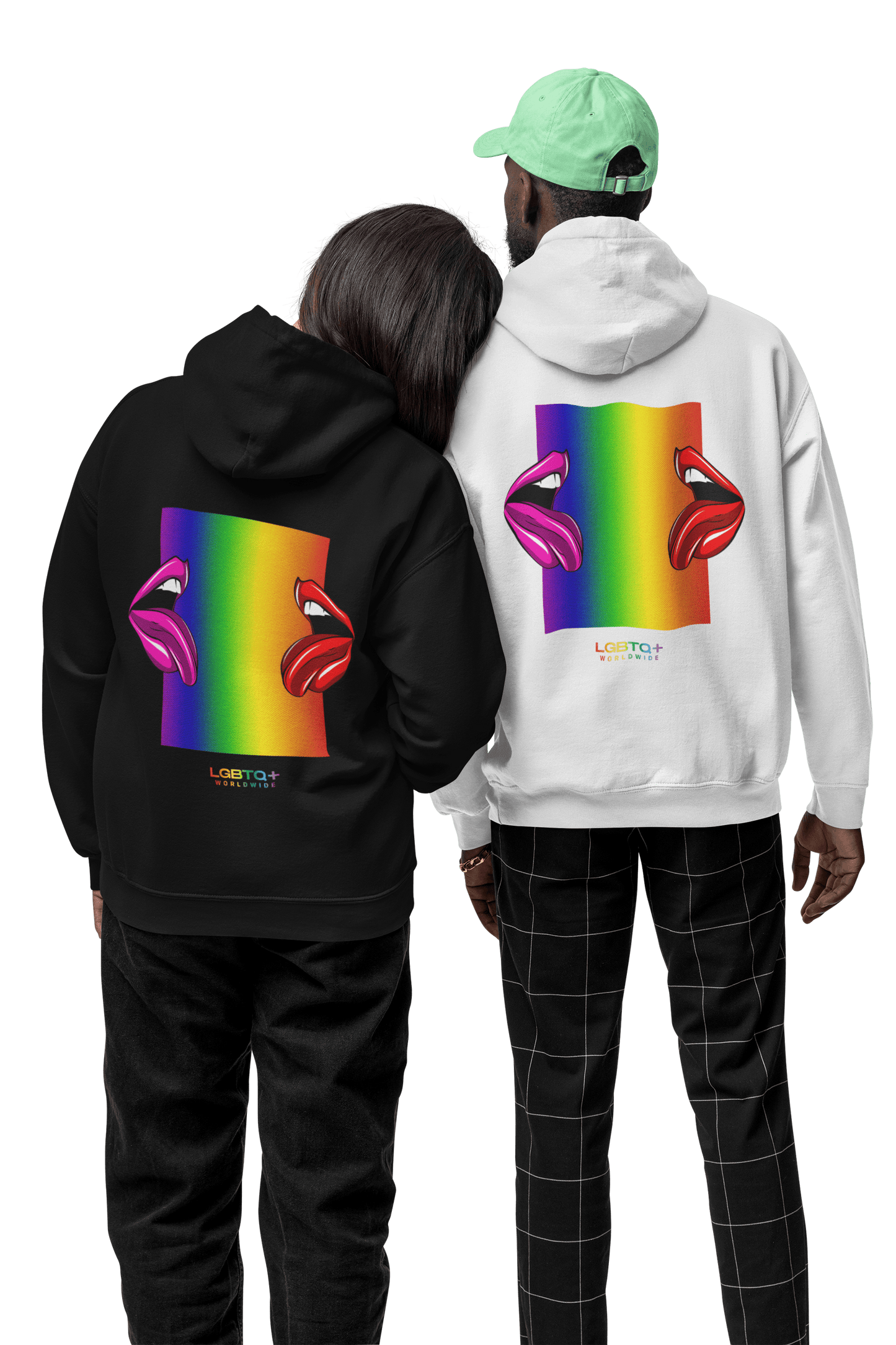 LGBTQWorldwide - ,,LIPPEN" Clothing, DTG, Eco-friendly, Hoodies, Men's Clothing, Recycled, Unisex, Vegan, Women's Clothing lgbtq Bekleidung Accessoires unisex Zubehör