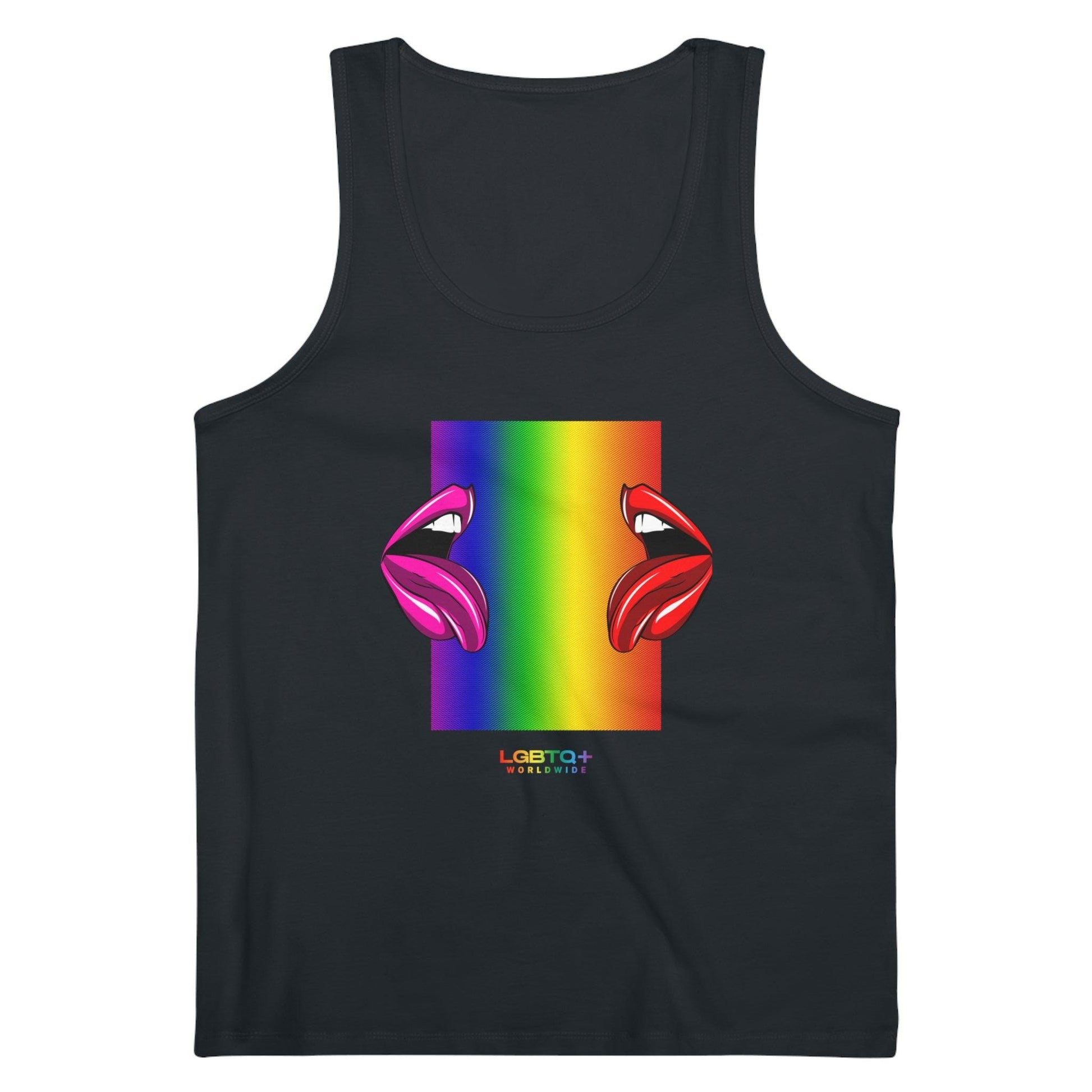 LGBTQWorldwide - ,,LIPPEN'' DTG, Eco-friendly, Men's Clothing, Neck Labels, Organic, Recycled, Slim fit, Sustainable, Tank Tops, Tanke, Tanktop‘s, Vegan lgbtq Bekleidung Accessoires unisex Zubehör