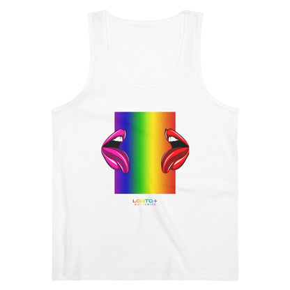 LGBTQWorldwide - ,,LIPPEN'' DTG, Eco-friendly, Men's Clothing, Neck Labels, Organic, Recycled, Slim fit, Sustainable, Tank Tops, Tanke, Tanktop‘s, Vegan lgbtq Bekleidung Accessoires unisex Zubehör