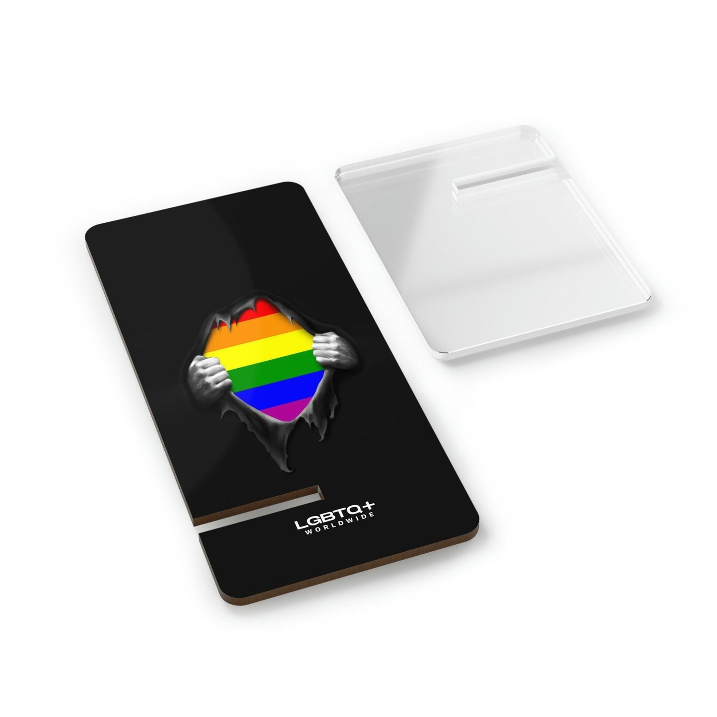 LGBTQWorldwide - ,,LOCH" Handyhalter für Smartphones Accessories, all, Desk, Phone accessory, stand, tech, Tech Accessories lgbtq Bekleidung Accessoires unisex Zubehör