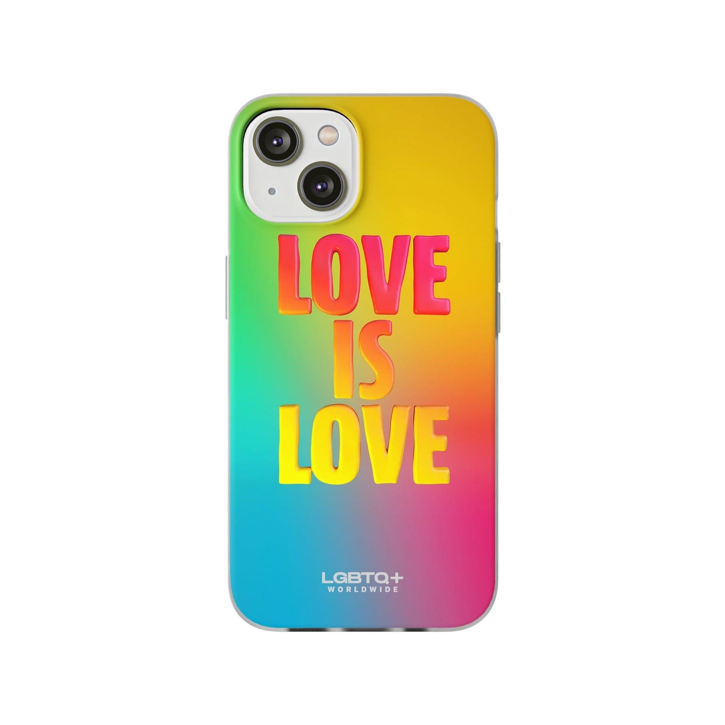 LGBTQWorldwide - ,,LOVE" Flexible Handyhülle Accessories, Case, iPhone, iPhone Cases, Phone accessory, Phone Cases, Samsung Cases, silikon, Valentine's Day promotion lgbtq Bekleidung Accessoires unisex Zubehör