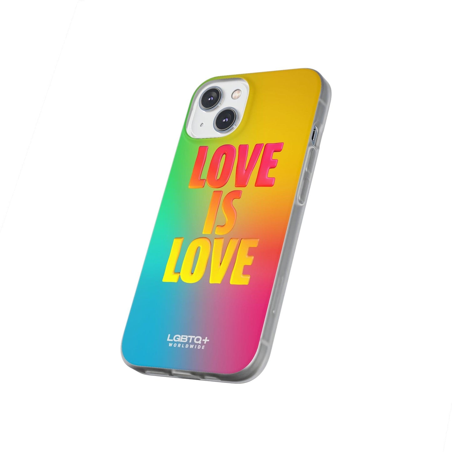 LGBTQWorldwide - ,,LOVE" Flexible Handyhülle Accessories, Case, iPhone, iPhone Cases, Phone accessory, Phone Cases, Samsung Cases, silikon, Valentine's Day promotion lgbtq Bekleidung Accessoires unisex Zubehör