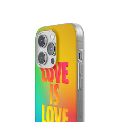 LGBTQWorldwide - ,,LOVE" Flexible Handyhülle Accessories, Case, iPhone, iPhone Cases, Phone accessory, Phone Cases, Samsung Cases, silikon, Valentine's Day promotion lgbtq Bekleidung Accessoires unisex Zubehör