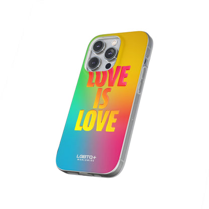 LGBTQWorldwide - ,,LOVE" Flexible Handyhülle Accessories, Case, iPhone, iPhone Cases, Phone accessory, Phone Cases, Samsung Cases, silikon, Valentine's Day promotion lgbtq Bekleidung Accessoires unisex Zubehör