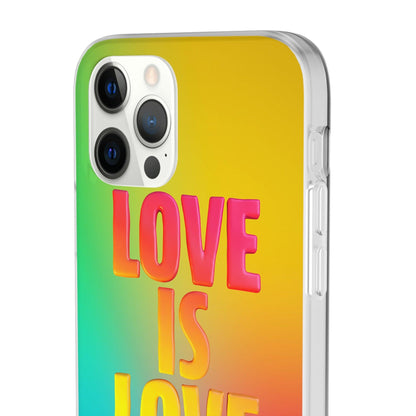 LGBTQWorldwide - ,,LOVE" Flexible Handyhülle Accessories, Case, iPhone, iPhone Cases, Phone accessory, Phone Cases, Samsung Cases, silikon, Valentine's Day promotion lgbtq Bekleidung Accessoires unisex Zubehör