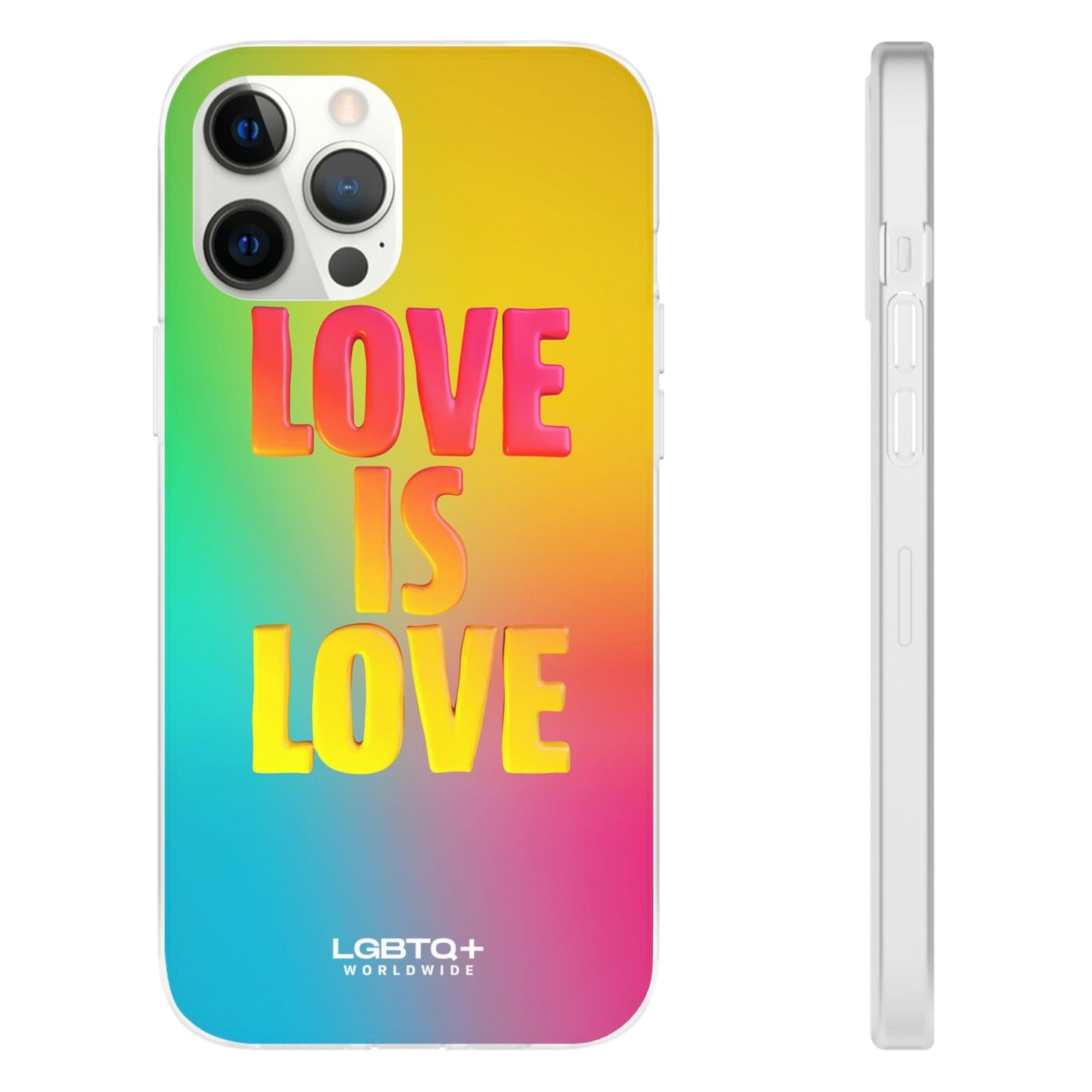 LGBTQWorldwide - ,,LOVE" Flexible Handyhülle Accessories, Case, iPhone, iPhone Cases, Phone accessory, Phone Cases, Samsung Cases, silikon, Valentine's Day promotion lgbtq Bekleidung Accessoires unisex Zubehör