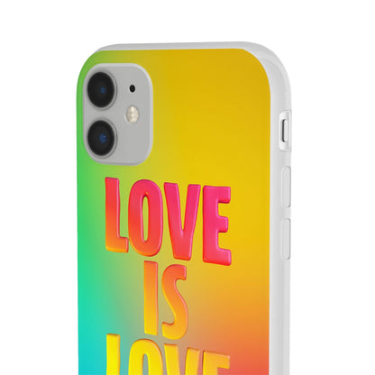 LGBTQWorldwide - ,,LOVE" Flexible Handyhülle Accessories, Case, iPhone, iPhone Cases, Phone accessory, Phone Cases, Samsung Cases, silikon, Valentine's Day promotion lgbtq Bekleidung Accessoires unisex Zubehör