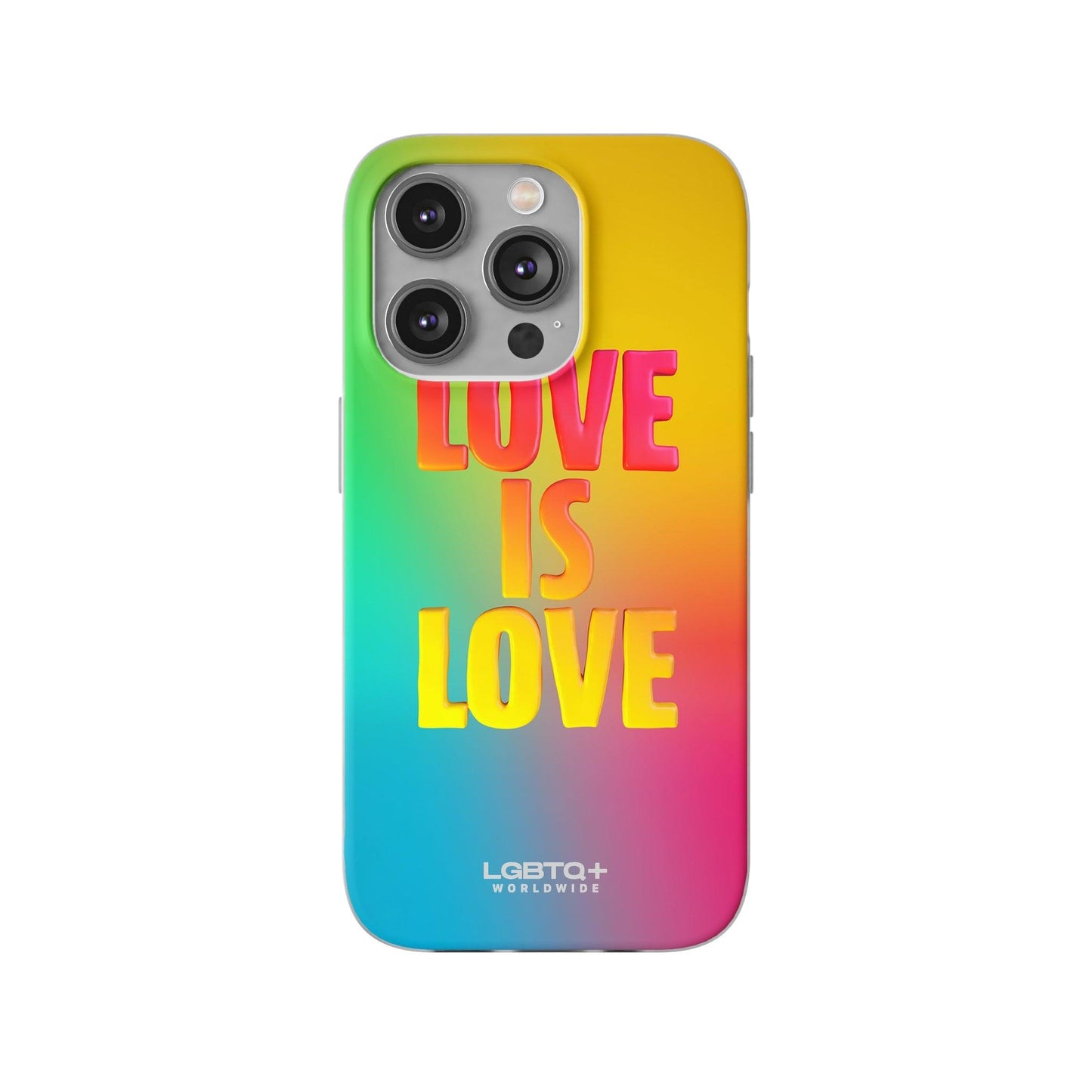 LGBTQWorldwide - ,,LOVE" Flexible Handyhülle Accessories, Case, iPhone, iPhone Cases, Phone accessory, Phone Cases, Samsung Cases, silikon, Valentine's Day promotion lgbtq Bekleidung Accessoires unisex Zubehör