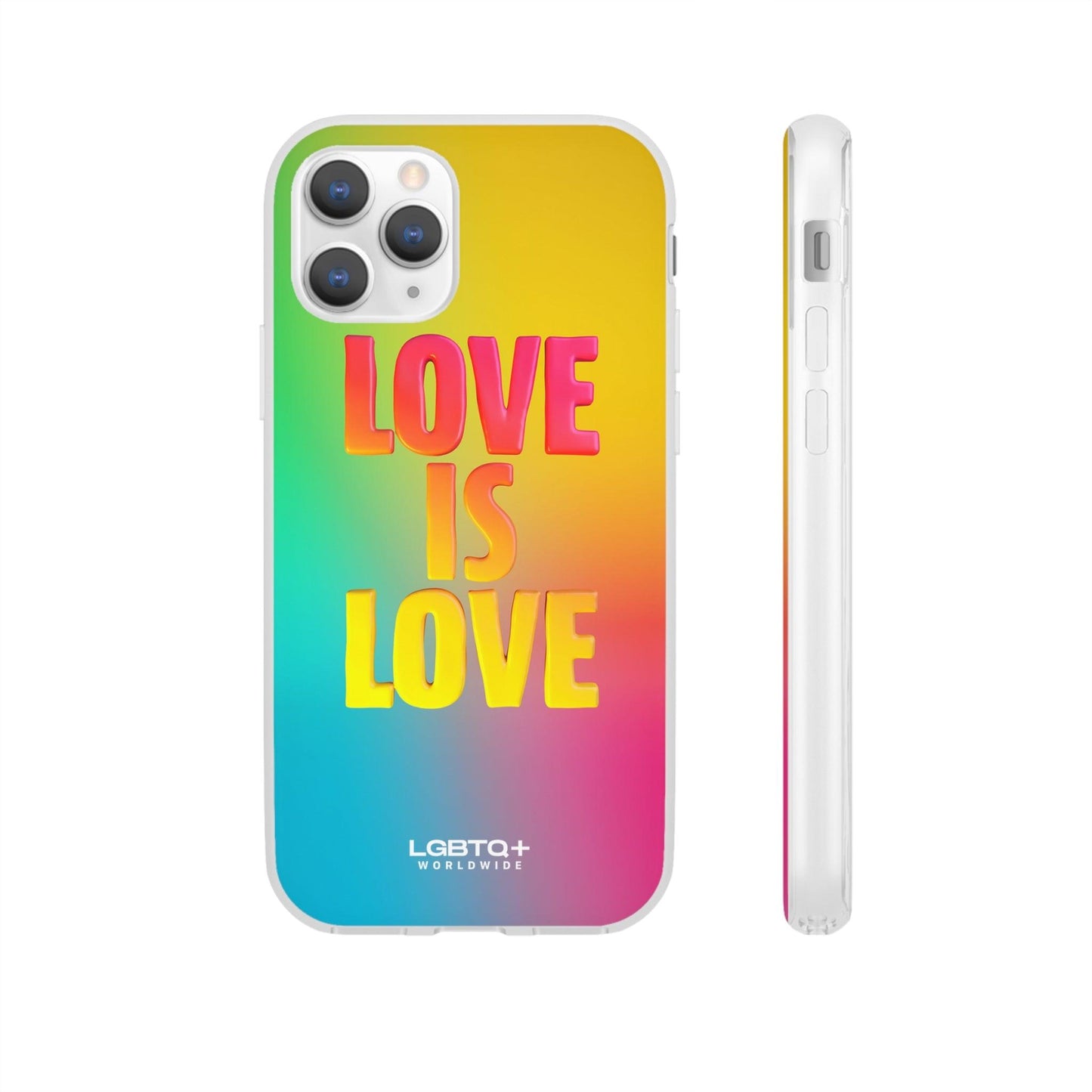 LGBTQWorldwide - ,,LOVE" Flexible Handyhülle Accessories, Case, iPhone, iPhone Cases, Phone accessory, Phone Cases, Samsung Cases, silikon, Valentine's Day promotion lgbtq Bekleidung Accessoires unisex Zubehör