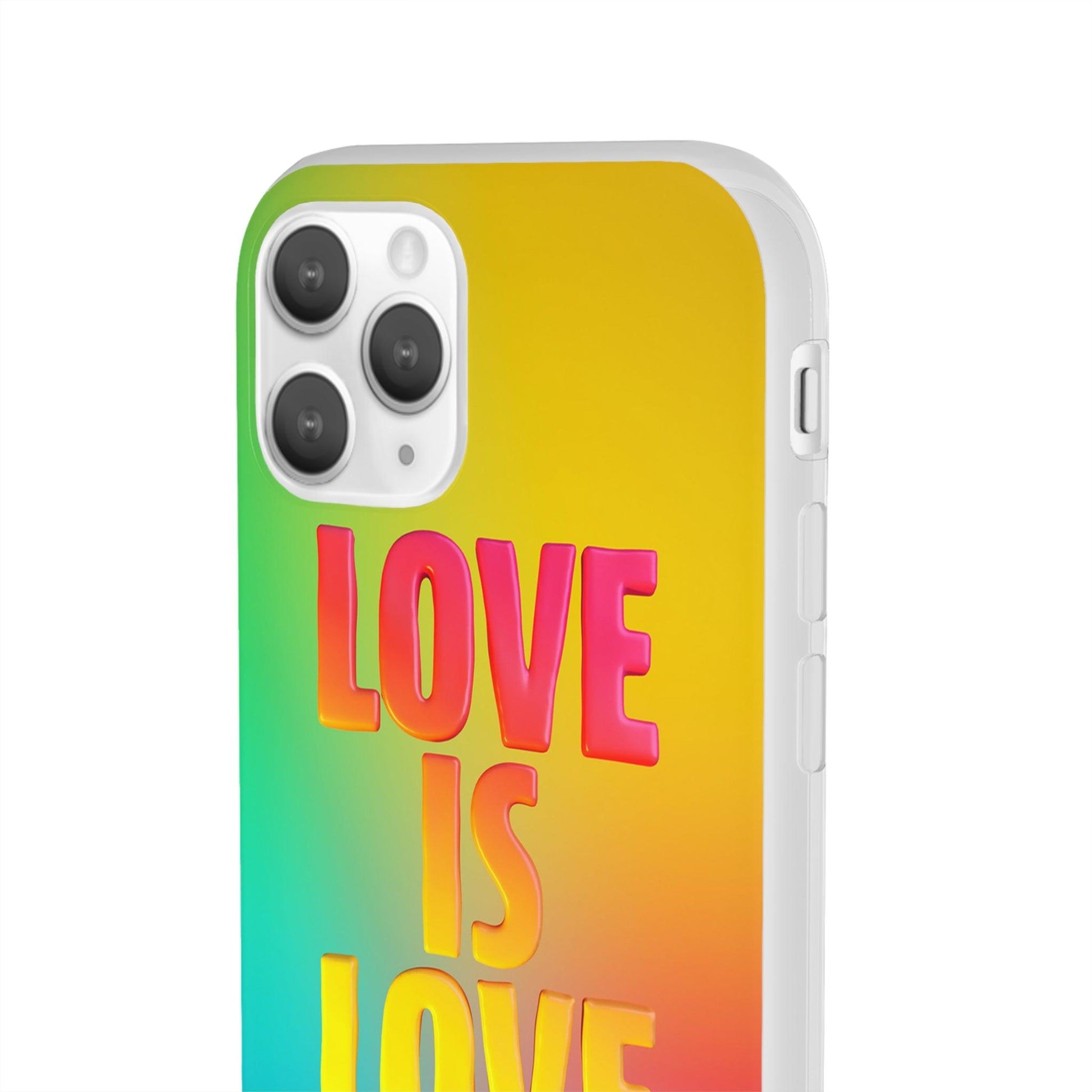 LGBTQWorldwide - ,,LOVE" Flexible Handyhülle Accessories, Case, iPhone, iPhone Cases, Phone accessory, Phone Cases, Samsung Cases, silikon, Valentine's Day promotion lgbtq Bekleidung Accessoires unisex Zubehör