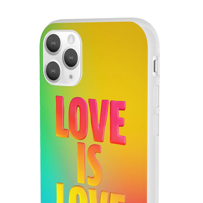 LGBTQWorldwide - ,,LOVE" Flexible Handyhülle Accessories, Case, iPhone, iPhone Cases, Phone accessory, Phone Cases, Samsung Cases, silikon, Valentine's Day promotion lgbtq Bekleidung Accessoires unisex Zubehör