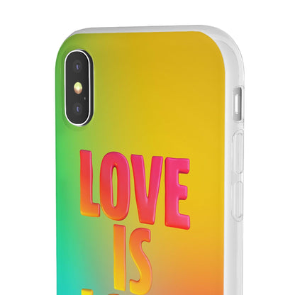 LGBTQWorldwide - ,,LOVE" Flexible Handyhülle Accessories, Case, iPhone, iPhone Cases, Phone accessory, Phone Cases, Samsung Cases, silikon, Valentine's Day promotion lgbtq Bekleidung Accessoires unisex Zubehör