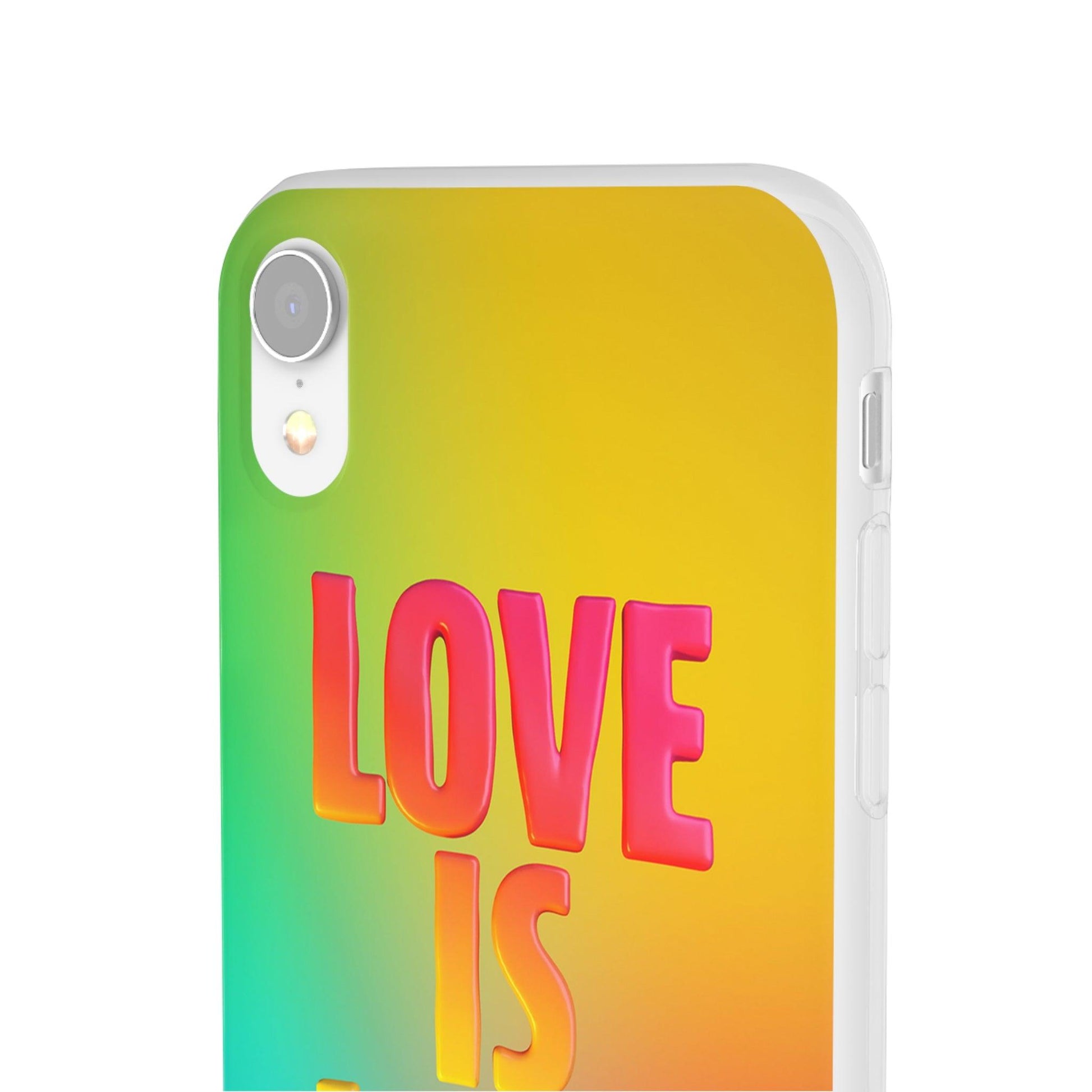 LGBTQWorldwide - ,,LOVE" Flexible Handyhülle Accessories, Case, iPhone, iPhone Cases, Phone accessory, Phone Cases, Samsung Cases, silikon, Valentine's Day promotion lgbtq Bekleidung Accessoires unisex Zubehör