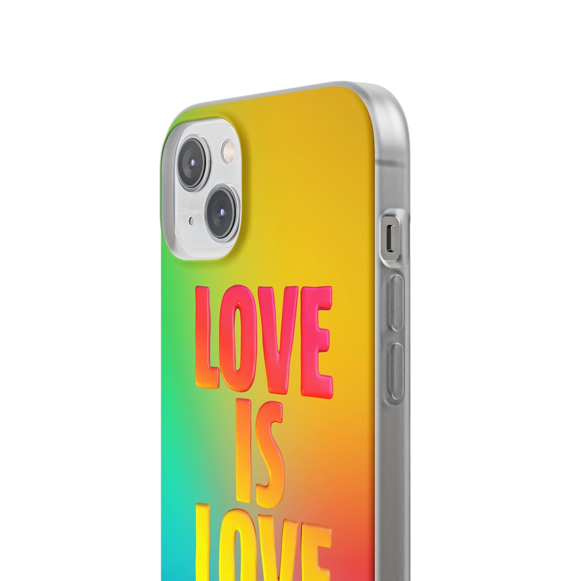 LGBTQWorldwide - ,,LOVE" Flexible Handyhülle Accessories, Case, iPhone, iPhone Cases, Phone accessory, Phone Cases, Samsung Cases, silikon, Valentine's Day promotion lgbtq Bekleidung Accessoires unisex Zubehör