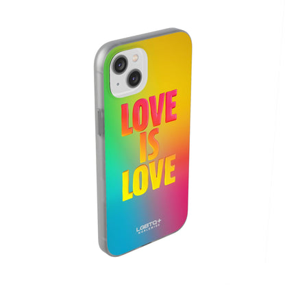 LGBTQWorldwide - ,,LOVE" Flexible Handyhülle Accessories, Case, iPhone, iPhone Cases, Phone accessory, Phone Cases, Samsung Cases, silikon, Valentine's Day promotion lgbtq Bekleidung Accessoires unisex Zubehör