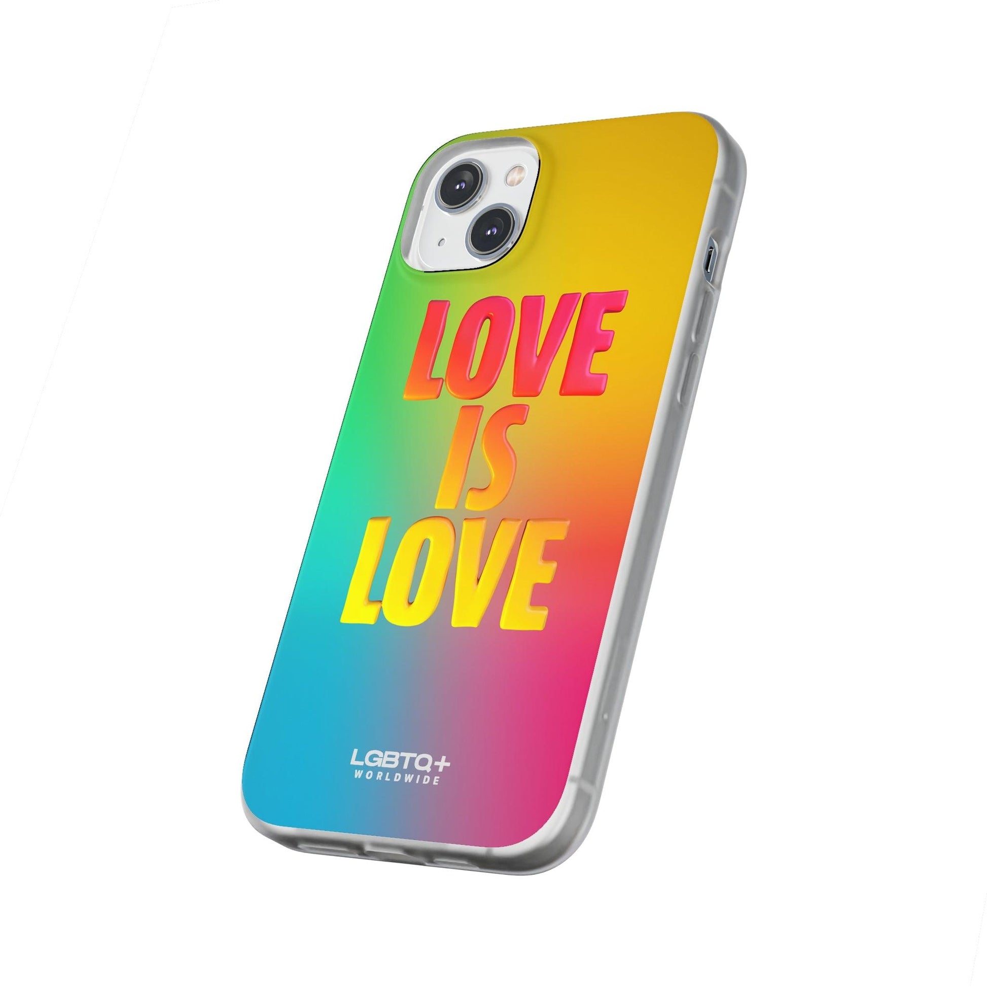 LGBTQWorldwide - ,,LOVE" Flexible Handyhülle Accessories, Case, iPhone, iPhone Cases, Phone accessory, Phone Cases, Samsung Cases, silikon, Valentine's Day promotion lgbtq Bekleidung Accessoires unisex Zubehör