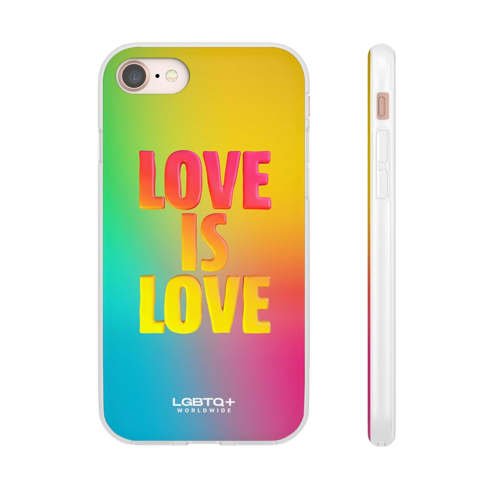 LGBTQWorldwide - ,,LOVE" Flexible Handyhülle Accessories, Case, iPhone, iPhone Cases, Phone accessory, Phone Cases, Samsung Cases, silikon, Valentine's Day promotion lgbtq Bekleidung Accessoires unisex Zubehör