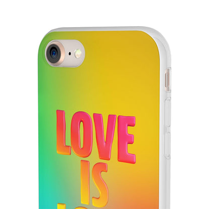 LGBTQWorldwide - ,,LOVE" Flexible Handyhülle Accessories, Case, iPhone, iPhone Cases, Phone accessory, Phone Cases, Samsung Cases, silikon, Valentine's Day promotion lgbtq Bekleidung Accessoires unisex Zubehör