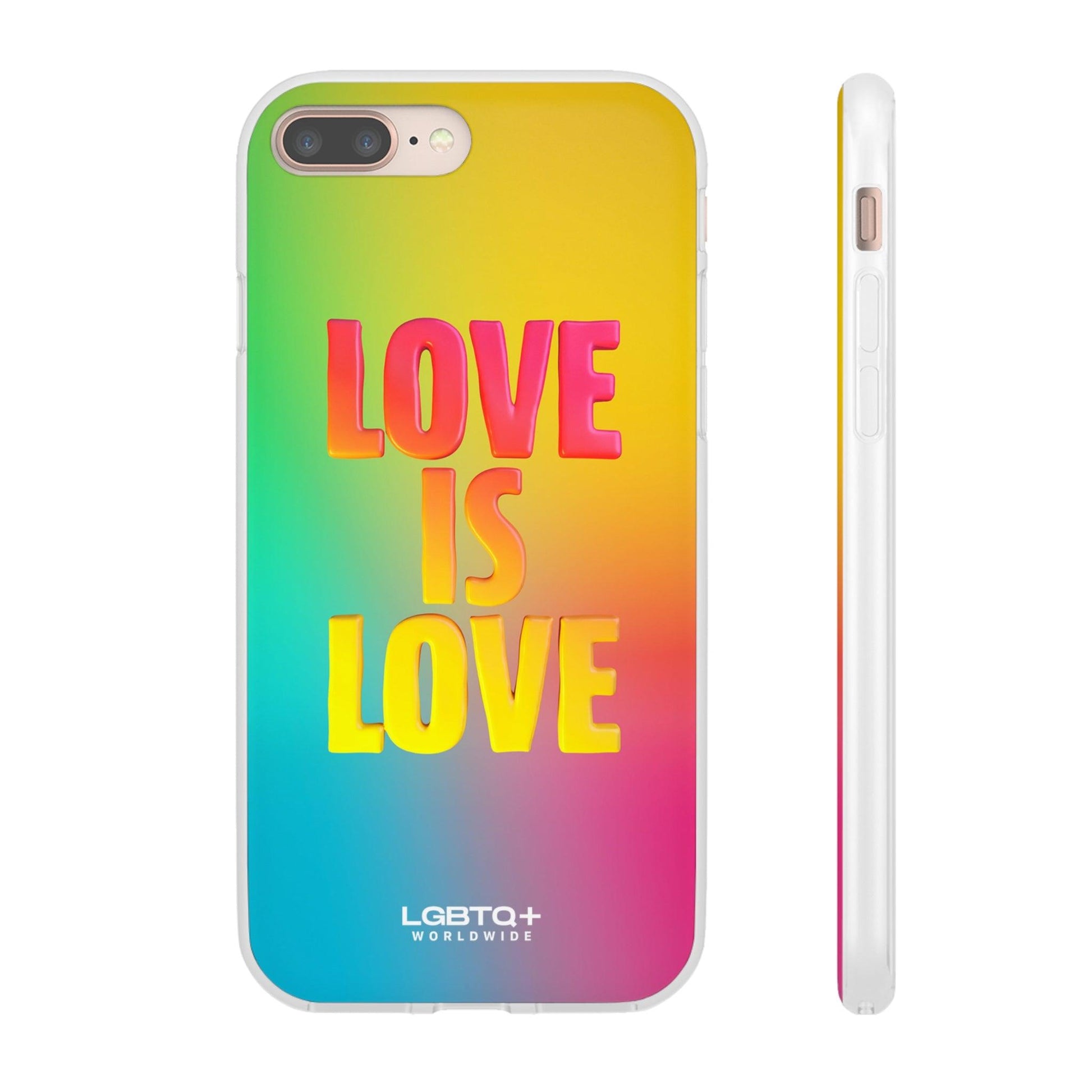 LGBTQWorldwide - ,,LOVE" Flexible Handyhülle Accessories, Case, iPhone, iPhone Cases, Phone accessory, Phone Cases, Samsung Cases, silikon, Valentine's Day promotion lgbtq Bekleidung Accessoires unisex Zubehör