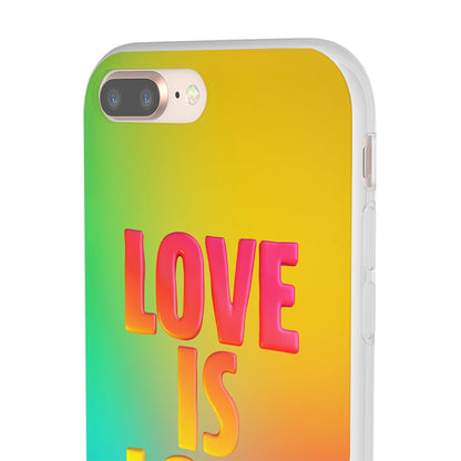 LGBTQWorldwide - ,,LOVE" Flexible Handyhülle Accessories, Case, iPhone, iPhone Cases, Phone accessory, Phone Cases, Samsung Cases, silikon, Valentine's Day promotion lgbtq Bekleidung Accessoires unisex Zubehör