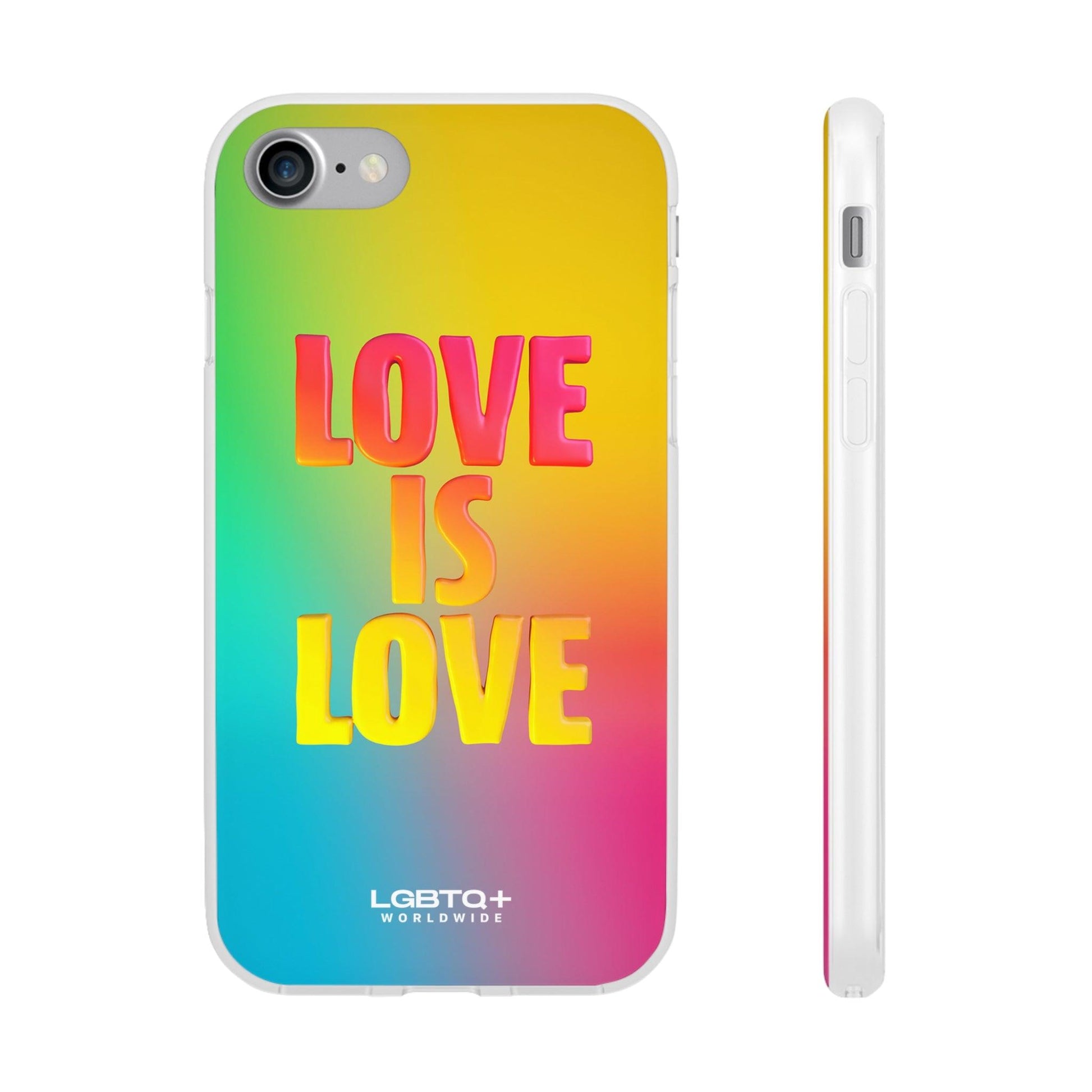 LGBTQWorldwide - ,,LOVE" Flexible Handyhülle Accessories, Case, iPhone, iPhone Cases, Phone accessory, Phone Cases, Samsung Cases, silikon, Valentine's Day promotion lgbtq Bekleidung Accessoires unisex Zubehör