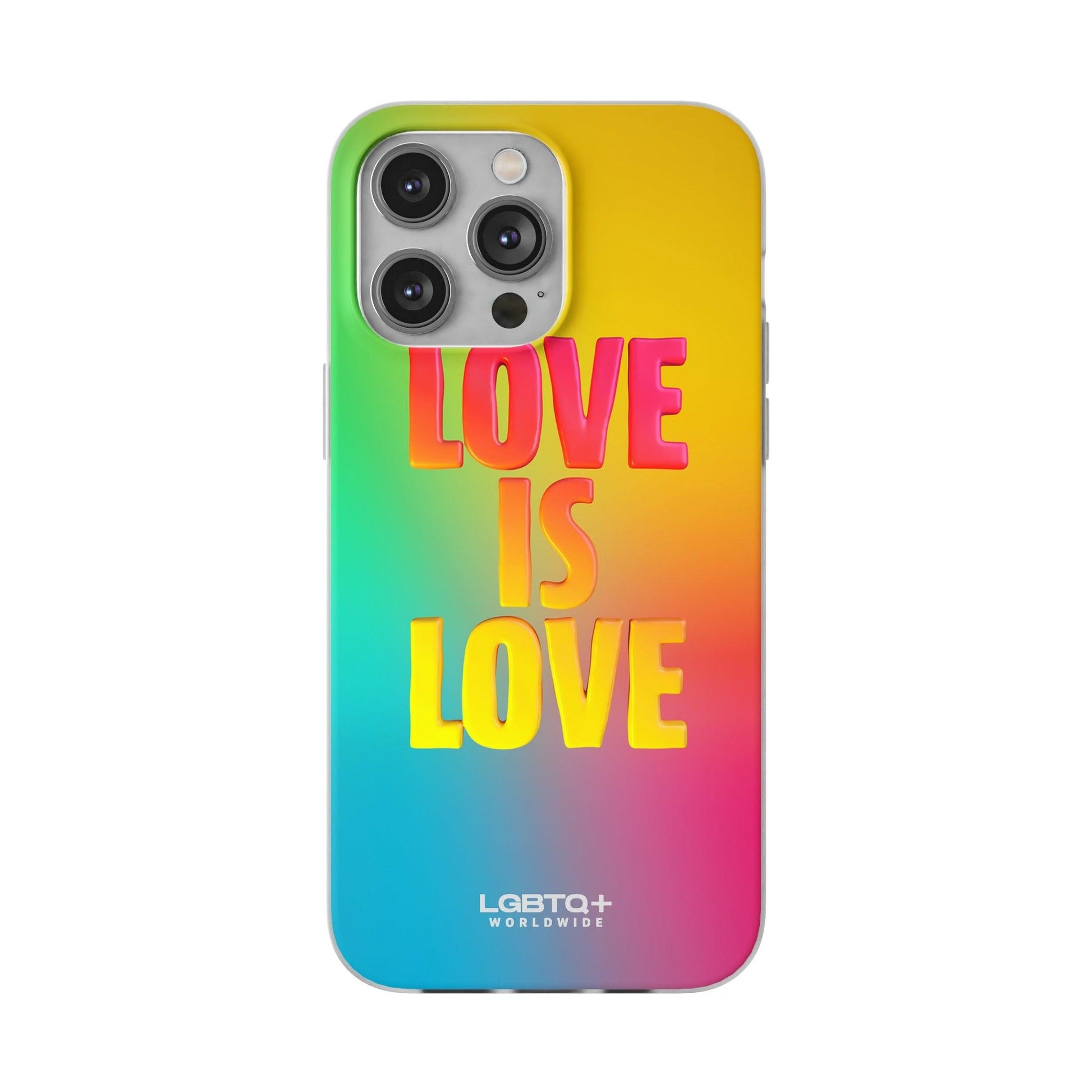 LGBTQWorldwide - ,,LOVE" Flexible Handyhülle Accessories, Case, iPhone, iPhone Cases, Phone accessory, Phone Cases, Samsung Cases, silikon, Valentine's Day promotion lgbtq Bekleidung Accessoires unisex Zubehör