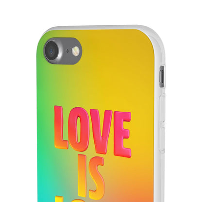 LGBTQWorldwide - ,,LOVE" Flexible Handyhülle Accessories, Case, iPhone, iPhone Cases, Phone accessory, Phone Cases, Samsung Cases, silikon, Valentine's Day promotion lgbtq Bekleidung Accessoires unisex Zubehör