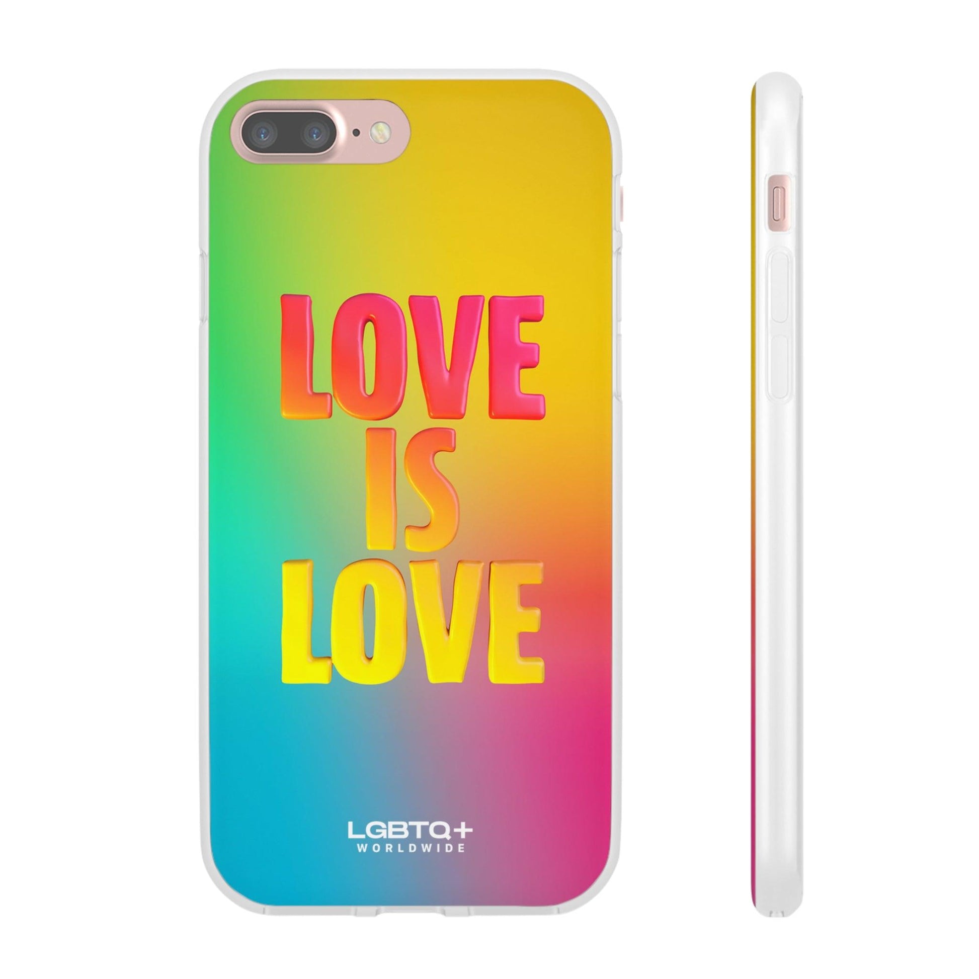 LGBTQWorldwide - ,,LOVE" Flexible Handyhülle Accessories, Case, iPhone, iPhone Cases, Phone accessory, Phone Cases, Samsung Cases, silikon, Valentine's Day promotion lgbtq Bekleidung Accessoires unisex Zubehör