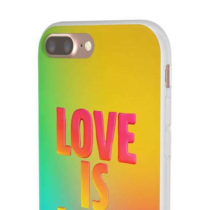 LGBTQWorldwide - ,,LOVE" Flexible Handyhülle Accessories, Case, iPhone, iPhone Cases, Phone accessory, Phone Cases, Samsung Cases, silikon, Valentine's Day promotion lgbtq Bekleidung Accessoires unisex Zubehör