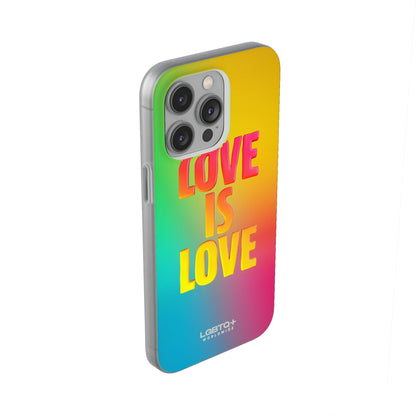 LGBTQWorldwide - ,,LOVE" Flexible Handyhülle Accessories, Case, iPhone, iPhone Cases, Phone accessory, Phone Cases, Samsung Cases, silikon, Valentine's Day promotion lgbtq Bekleidung Accessoires unisex Zubehör