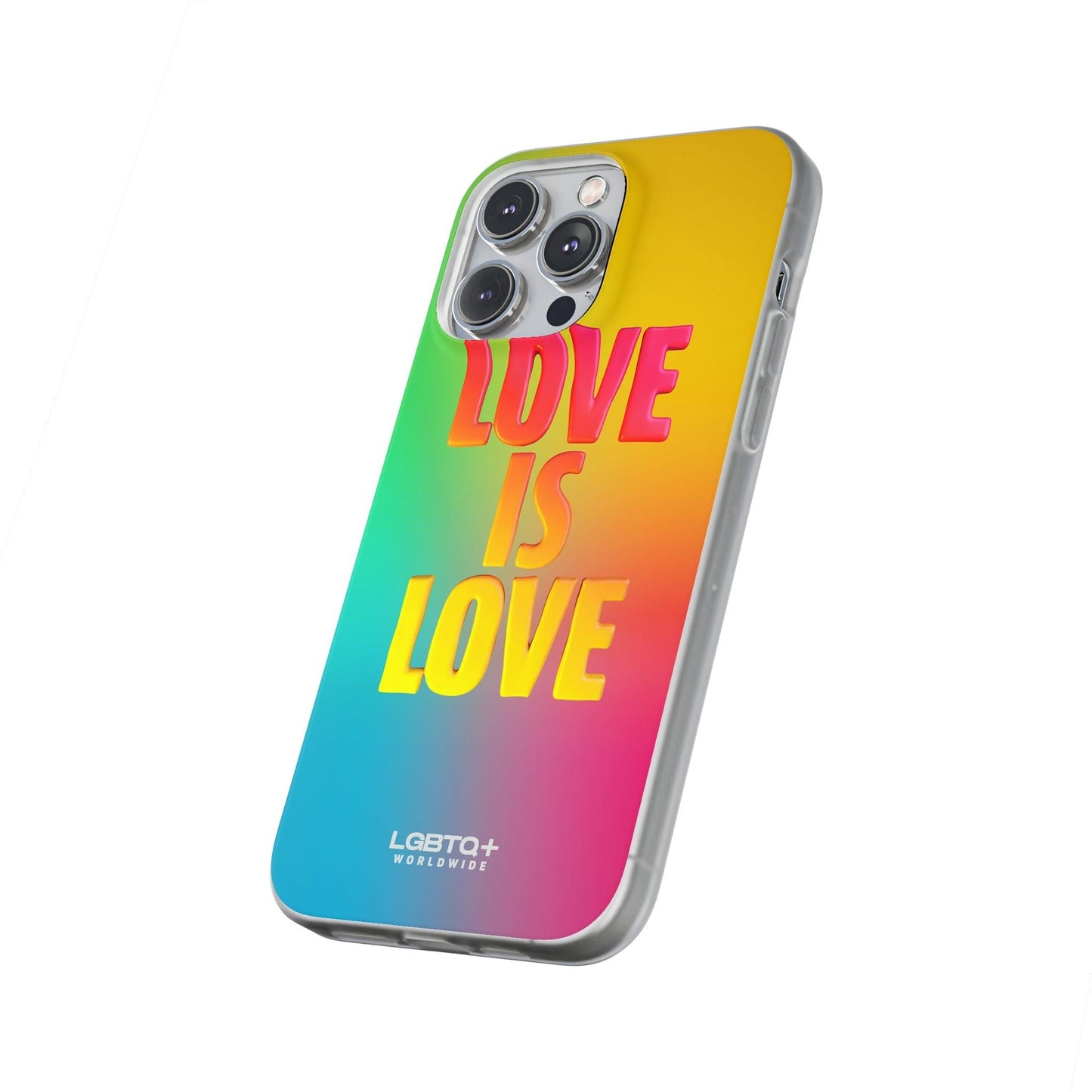 LGBTQWorldwide - ,,LOVE" Flexible Handyhülle Accessories, Case, iPhone, iPhone Cases, Phone accessory, Phone Cases, Samsung Cases, silikon, Valentine's Day promotion lgbtq Bekleidung Accessoires unisex Zubehör