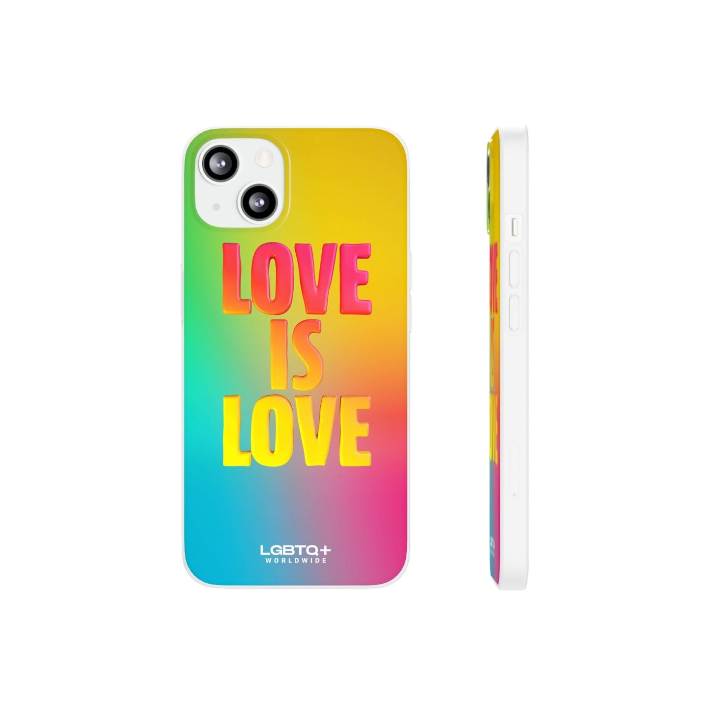 LGBTQWorldwide - ,,LOVE" Flexible Handyhülle Accessories, Case, iPhone, iPhone Cases, Phone accessory, Phone Cases, Samsung Cases, silikon, Valentine's Day promotion lgbtq Bekleidung Accessoires unisex Zubehör