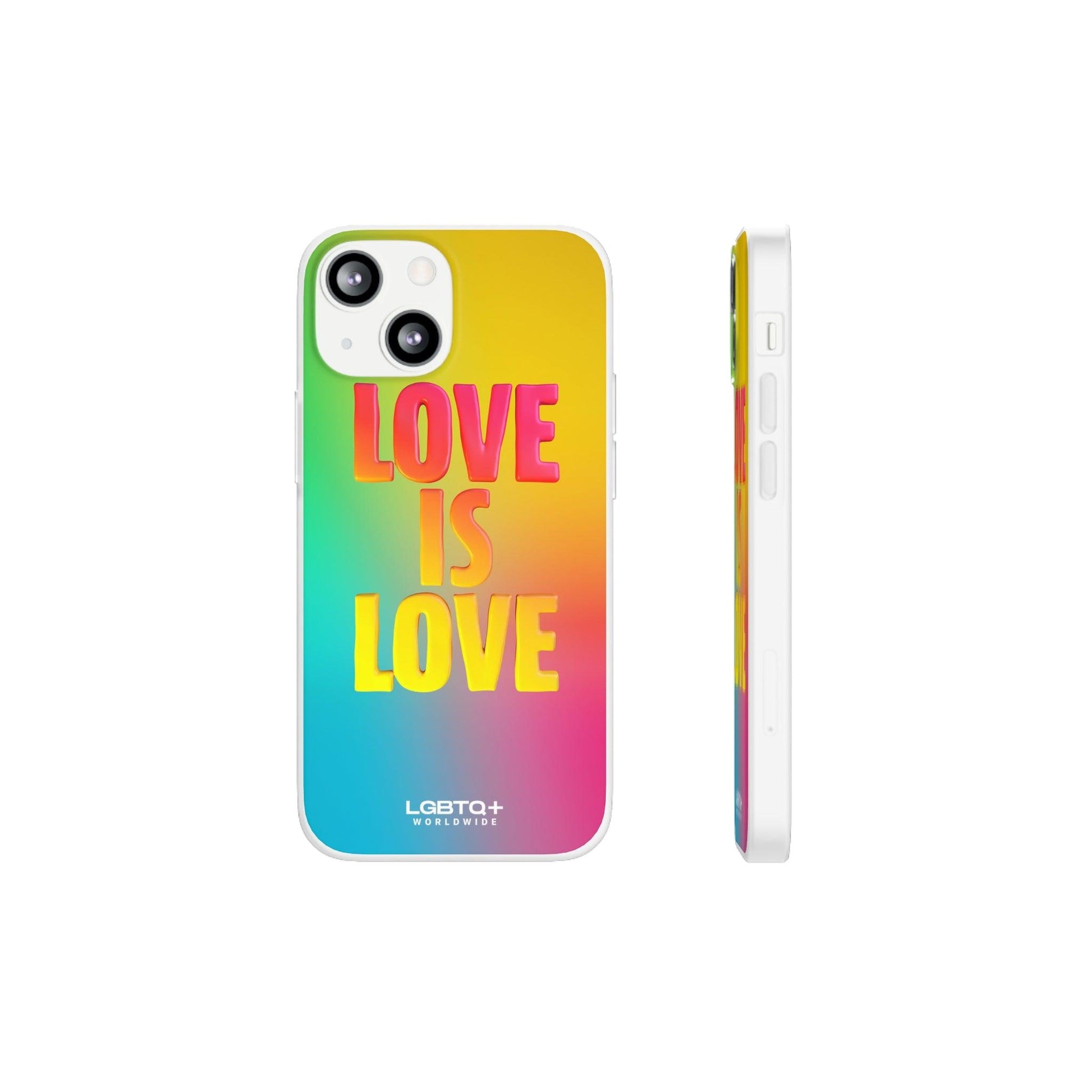 LGBTQWorldwide - ,,LOVE" Flexible Handyhülle Accessories, Case, iPhone, iPhone Cases, Phone accessory, Phone Cases, Samsung Cases, silikon, Valentine's Day promotion lgbtq Bekleidung Accessoires unisex Zubehör