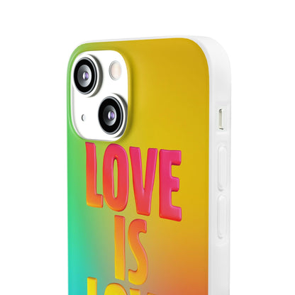 LGBTQWorldwide - ,,LOVE" Flexible Handyhülle Accessories, Case, iPhone, iPhone Cases, Phone accessory, Phone Cases, Samsung Cases, silikon, Valentine's Day promotion lgbtq Bekleidung Accessoires unisex Zubehör