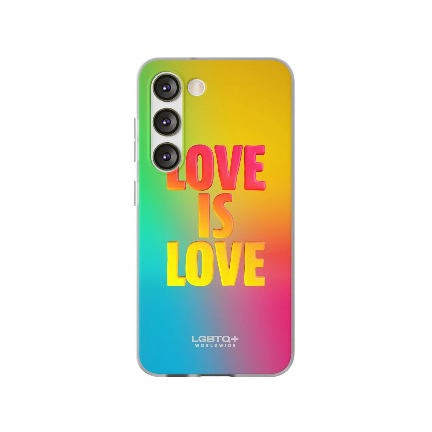 LGBTQWorldwide - ,,LOVE" Flexible Handyhülle Accessories, Case, iPhone, iPhone Cases, Phone accessory, Phone Cases, Samsung Cases, silikon, Valentine's Day promotion lgbtq Bekleidung Accessoires unisex Zubehör