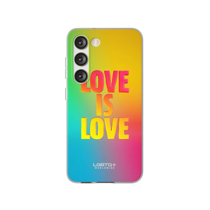 LGBTQWorldwide - ,,LOVE" Flexible Handyhülle Accessories, Case, iPhone, iPhone Cases, Phone accessory, Phone Cases, Samsung Cases, silikon, Valentine's Day promotion lgbtq Bekleidung Accessoires unisex Zubehör