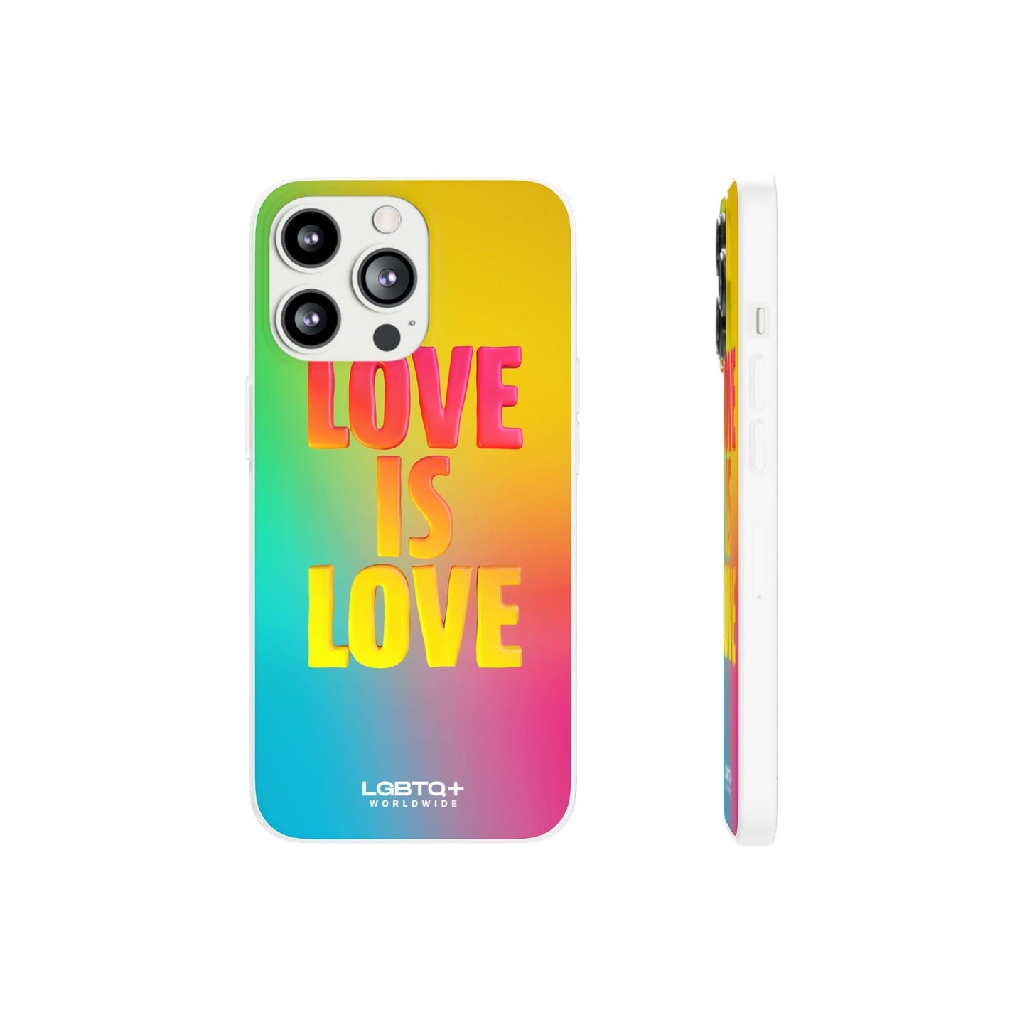 LGBTQWorldwide - ,,LOVE" Flexible Handyhülle Accessories, Case, iPhone, iPhone Cases, Phone accessory, Phone Cases, Samsung Cases, silikon, Valentine's Day promotion lgbtq Bekleidung Accessoires unisex Zubehör