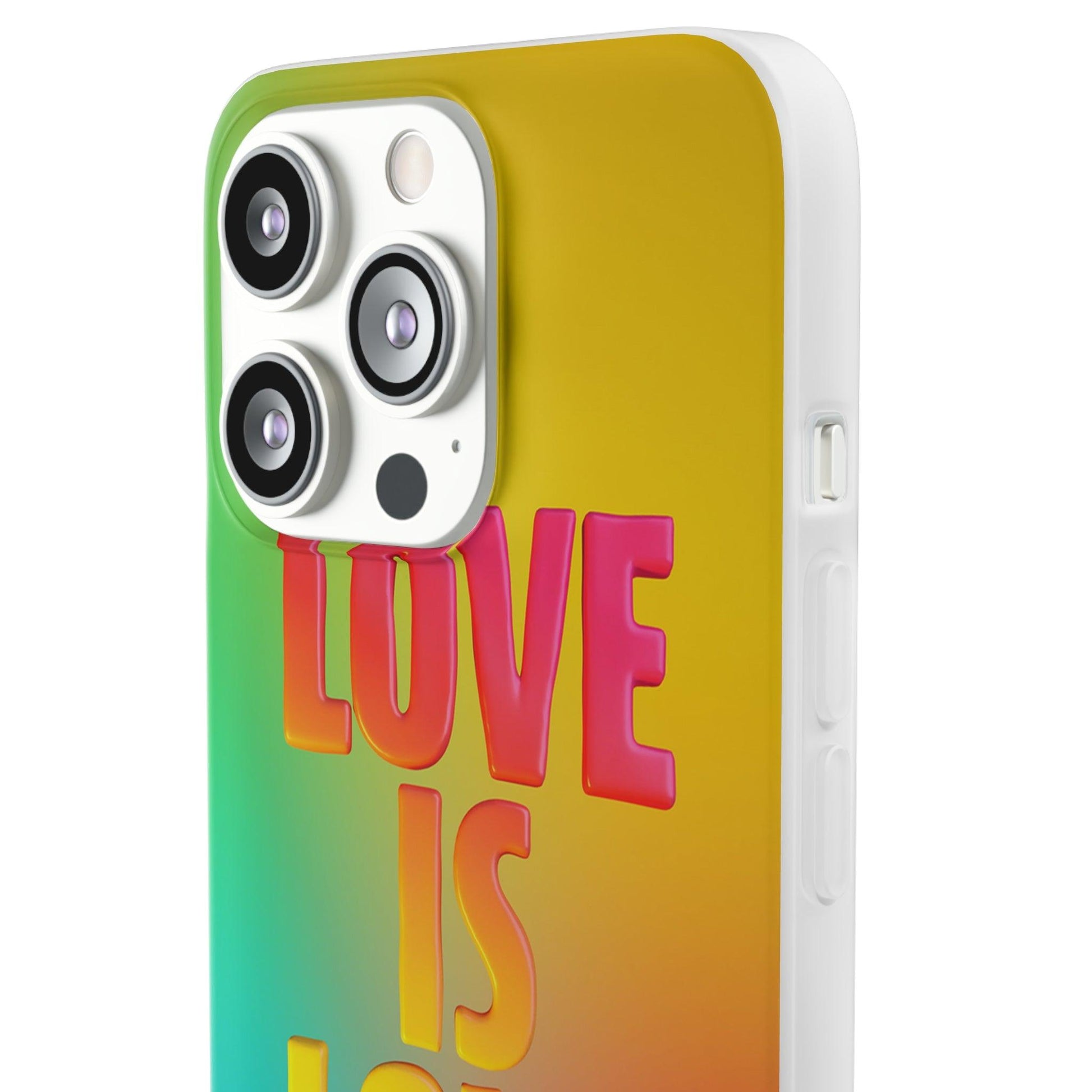 LGBTQWorldwide - ,,LOVE" Flexible Handyhülle Accessories, Case, iPhone, iPhone Cases, Phone accessory, Phone Cases, Samsung Cases, silikon, Valentine's Day promotion lgbtq Bekleidung Accessoires unisex Zubehör