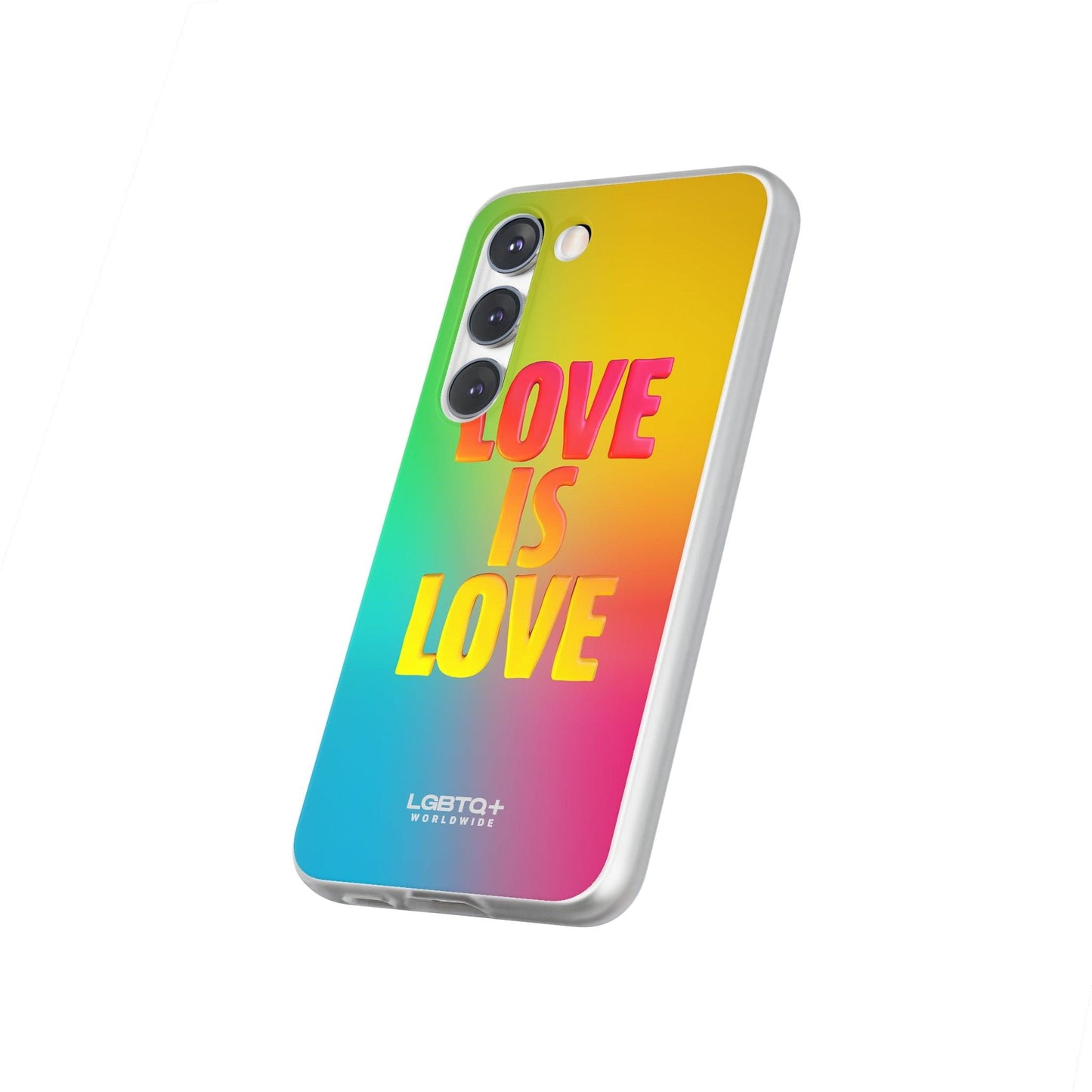 LGBTQWorldwide - ,,LOVE" Flexible Handyhülle Accessories, Case, iPhone, iPhone Cases, Phone accessory, Phone Cases, Samsung Cases, silikon, Valentine's Day promotion lgbtq Bekleidung Accessoires unisex Zubehör