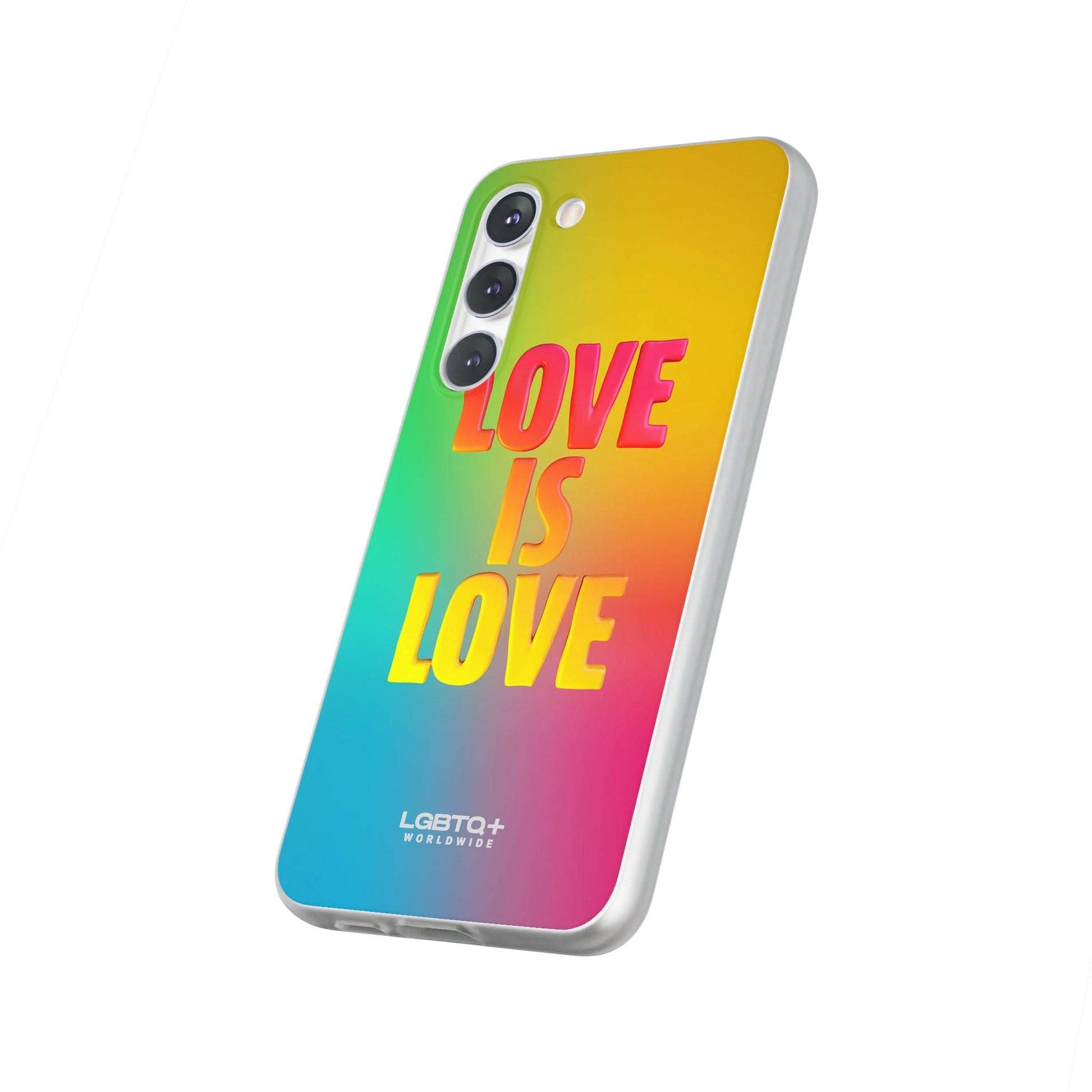 LGBTQWorldwide - ,,LOVE" Flexible Handyhülle Accessories, Case, iPhone, iPhone Cases, Phone accessory, Phone Cases, Samsung Cases, silikon, Valentine's Day promotion lgbtq Bekleidung Accessoires unisex Zubehör