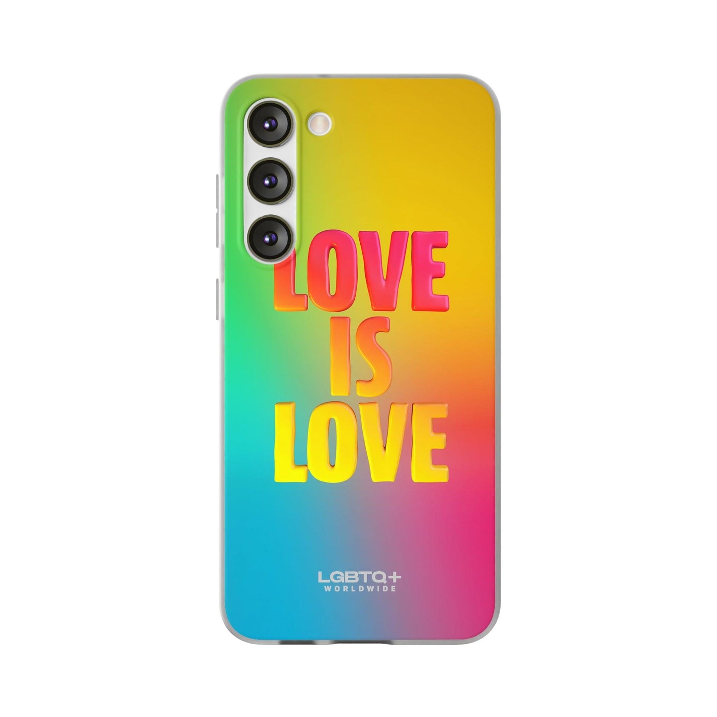 LGBTQWorldwide - ,,LOVE" Flexible Handyhülle Accessories, Case, iPhone, iPhone Cases, Phone accessory, Phone Cases, Samsung Cases, silikon, Valentine's Day promotion lgbtq Bekleidung Accessoires unisex Zubehör