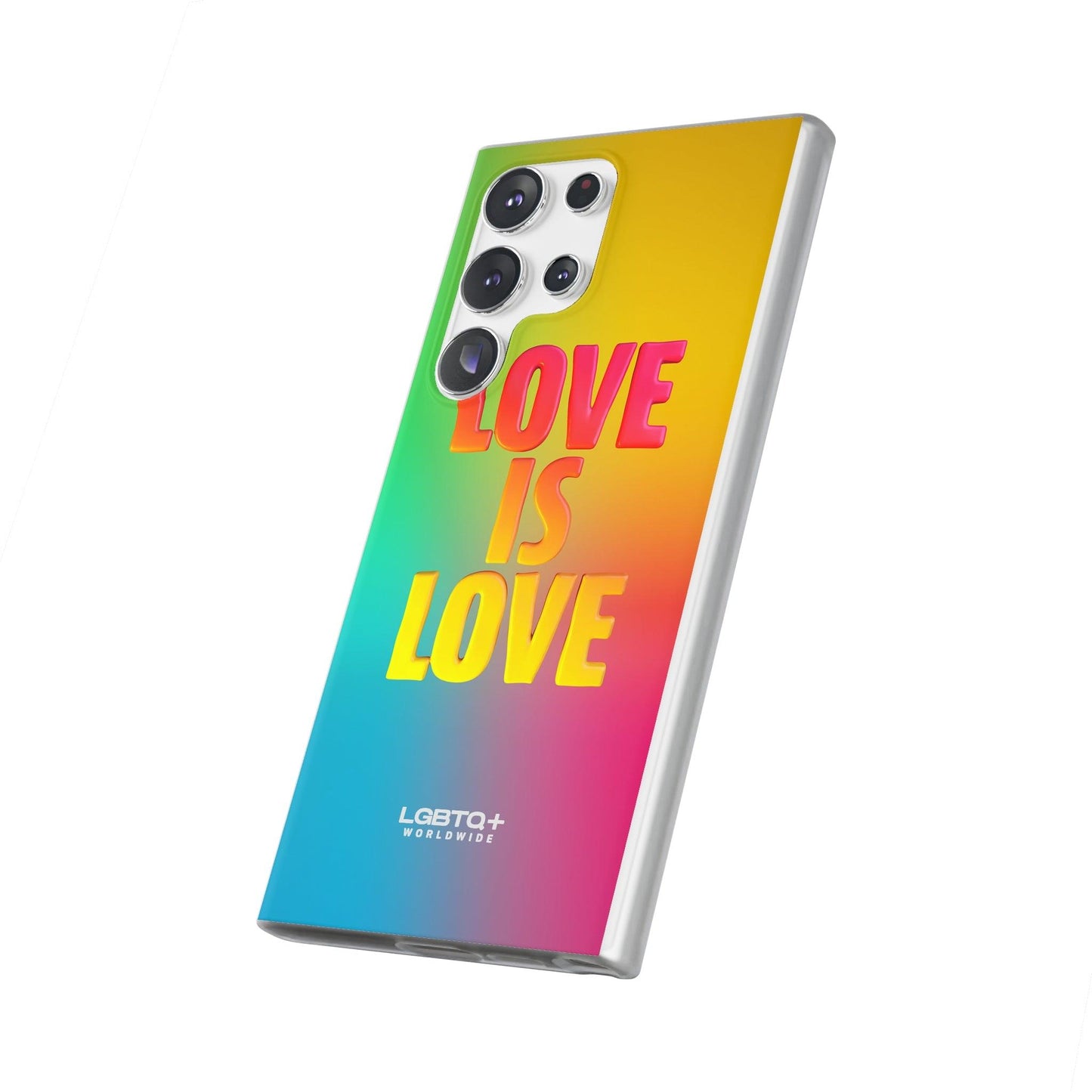 LGBTQWorldwide - ,,LOVE" Flexible Handyhülle Accessories, Case, iPhone, iPhone Cases, Phone accessory, Phone Cases, Samsung Cases, silikon, Valentine's Day promotion lgbtq Bekleidung Accessoires unisex Zubehör