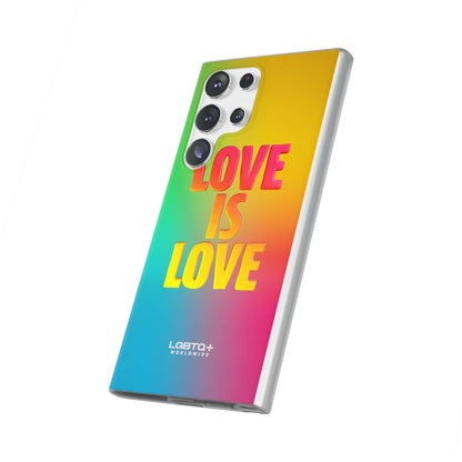 LGBTQWorldwide - ,,LOVE" Flexible Handyhülle Accessories, Case, iPhone, iPhone Cases, Phone accessory, Phone Cases, Samsung Cases, silikon, Valentine's Day promotion lgbtq Bekleidung Accessoires unisex Zubehör