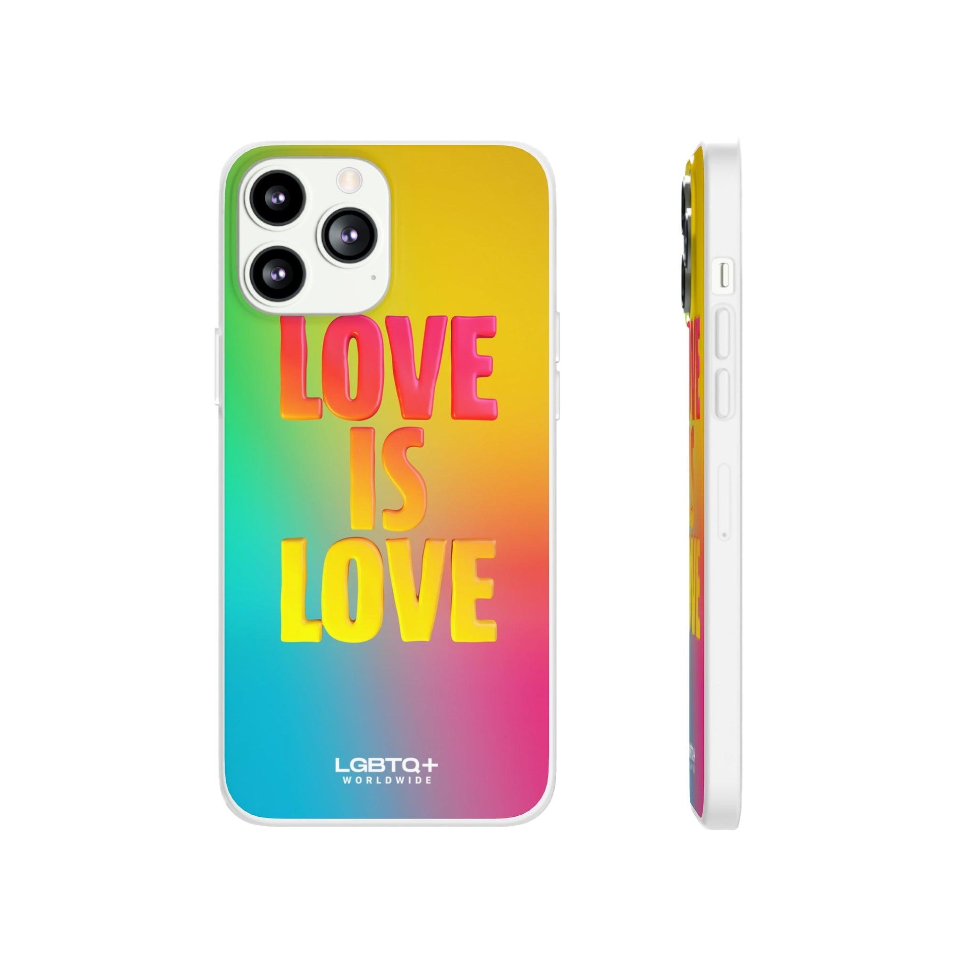 LGBTQWorldwide - ,,LOVE" Flexible Handyhülle Accessories, Case, iPhone, iPhone Cases, Phone accessory, Phone Cases, Samsung Cases, silikon, Valentine's Day promotion lgbtq Bekleidung Accessoires unisex Zubehör